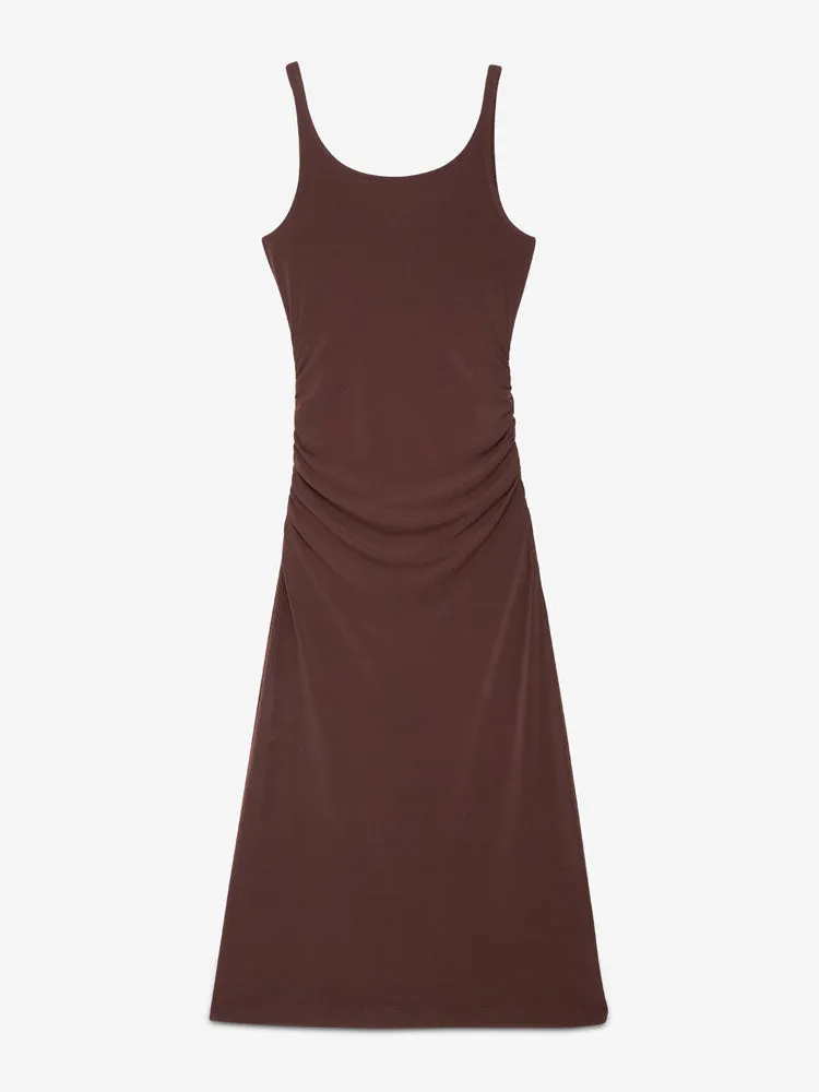Ottod'Ame Stretch Long Dress Chocolate
