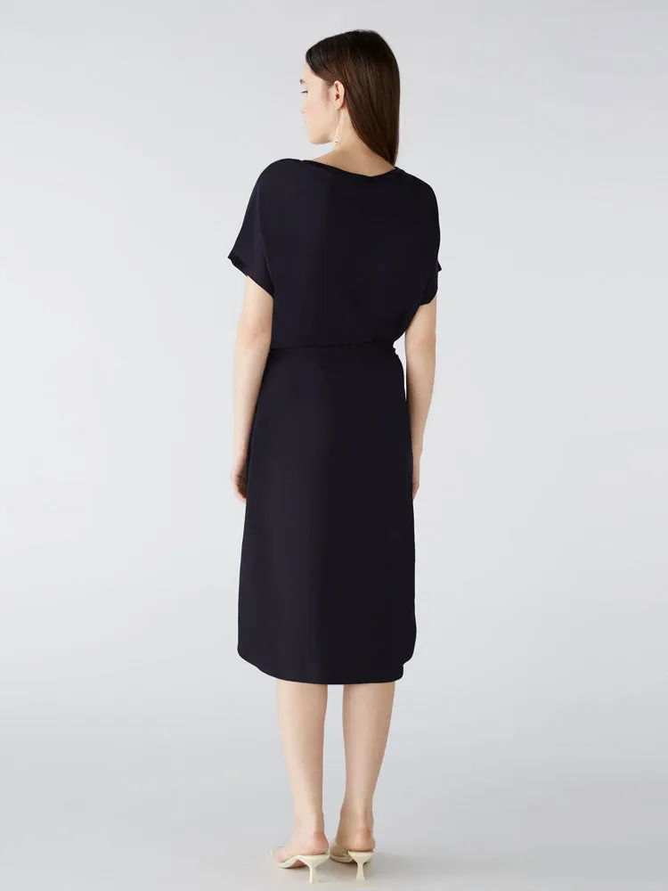 Oui Dress Dark Blue