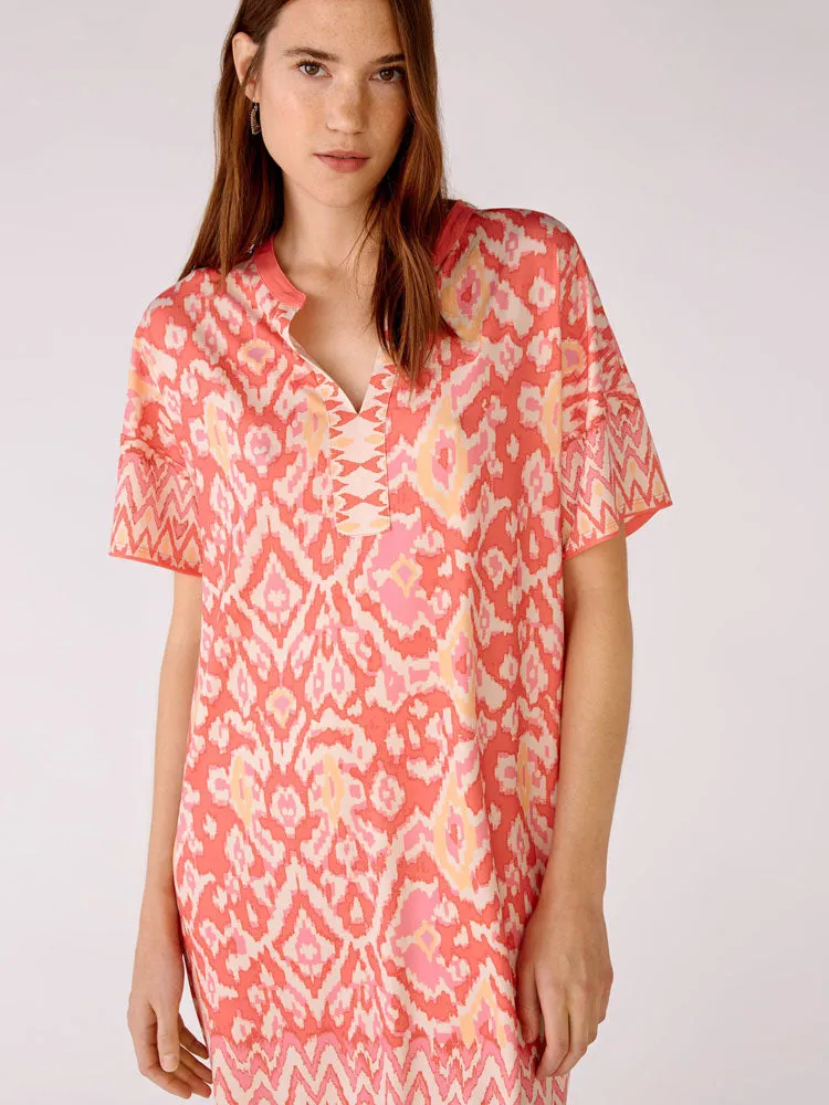 Oui Dress Pink & Orange