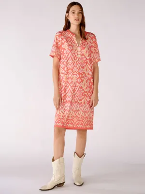 Oui Dress Pink & Orange