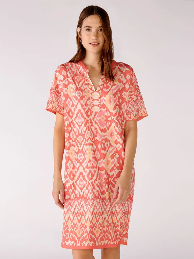 Oui Dress Pink & Orange