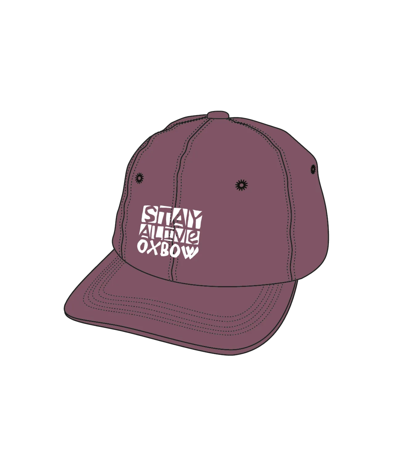OXBOW Mens Womens Escape 6 Panel Baseball Dad Cap