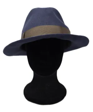 Paris Grey & Brown Trim Hat