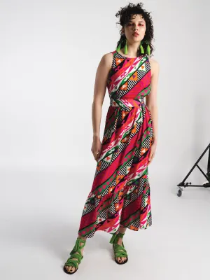 Peace   Chaos Cusco Dress Pink