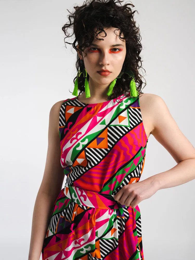 Peace   Chaos Cusco Dress Pink