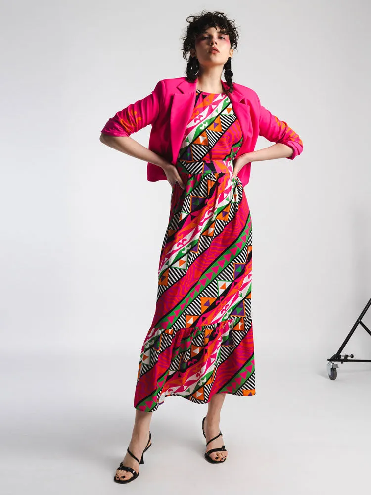 Peace   Chaos Cusco Dress Pink