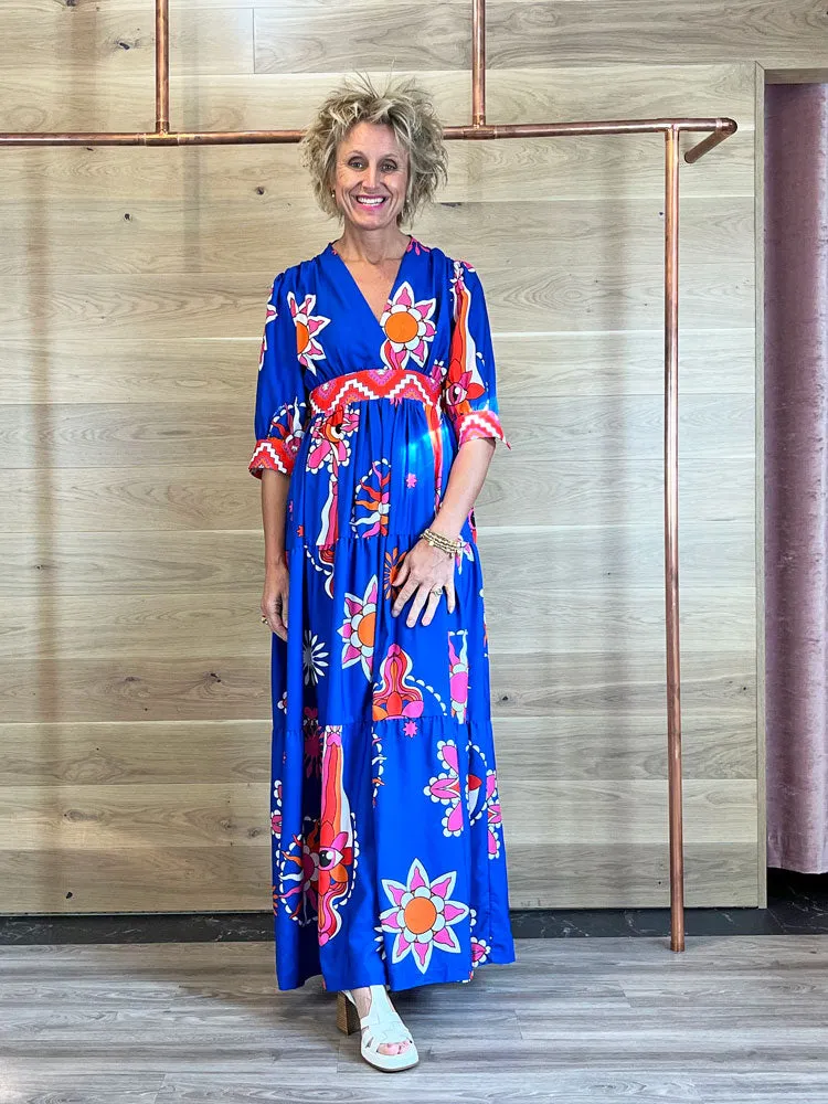 Peace   Chaos Stardust Dress Blue