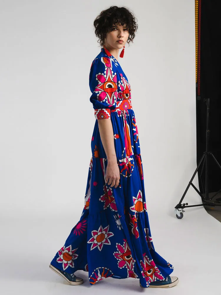Peace   Chaos Stardust Dress Blue