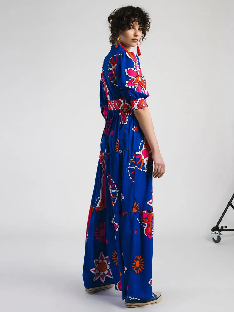 Peace   Chaos Stardust Dress Blue