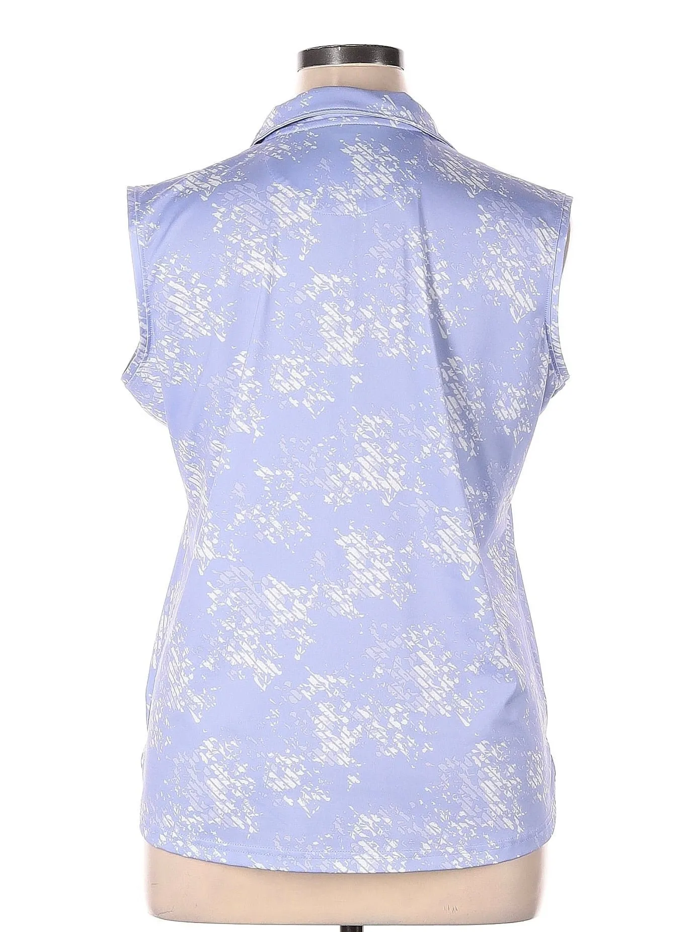 Pebble Beach Women's Purple Print Sleeveless Golf Top Size XL