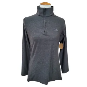 Peter Millar Heathered Dark Gray Women's Golf Pullover w/Logo Size M