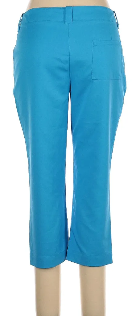 PGA Tour Women's Turquoise Capris Size 10