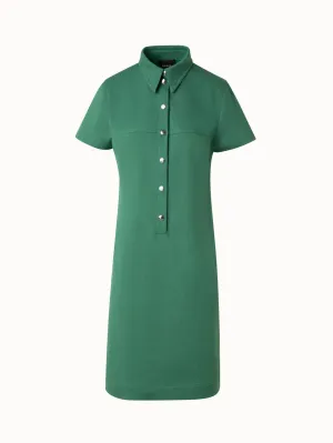 Polo Dress in Cotton Denim Stretch 