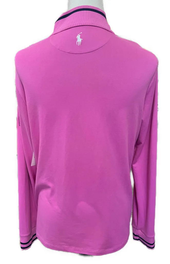 Polo Golf Women's Fuchsia Quarter Zip Pullover Size L MSP$