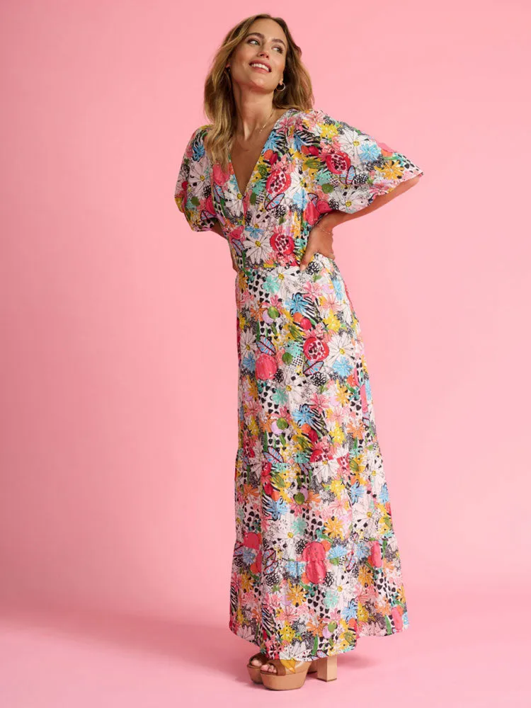 Pom Dress Charley Dress Tropical Bouquet