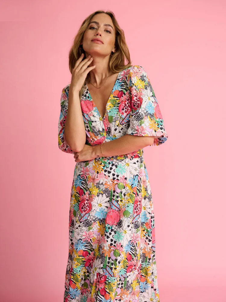 Pom Dress Charley Dress Tropical Bouquet