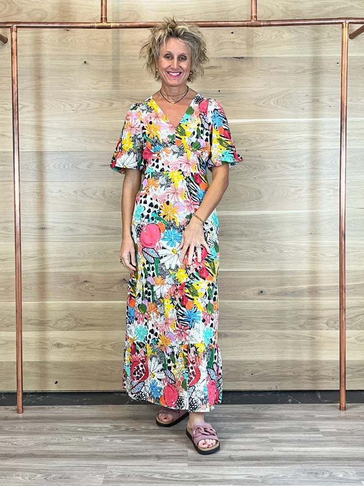 Pom Dress Charley Dress Tropical Bouquet