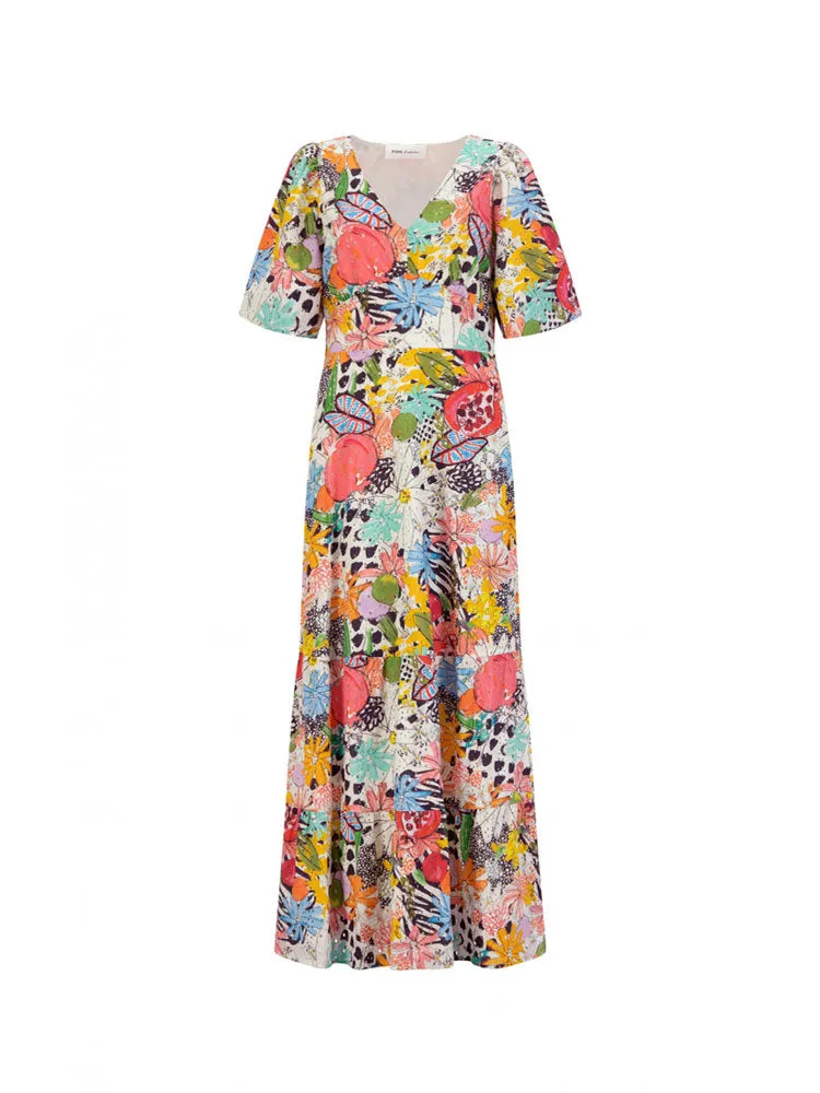 Pom Dress Charley Dress Tropical Bouquet