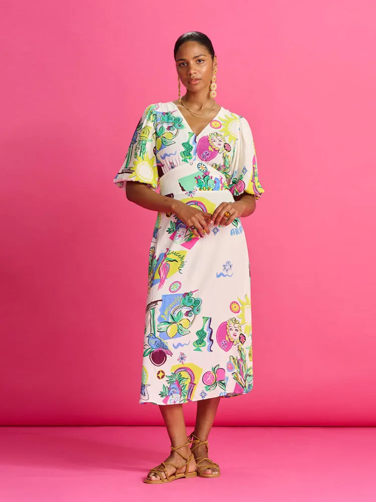 Pom Dress Sicilian Love