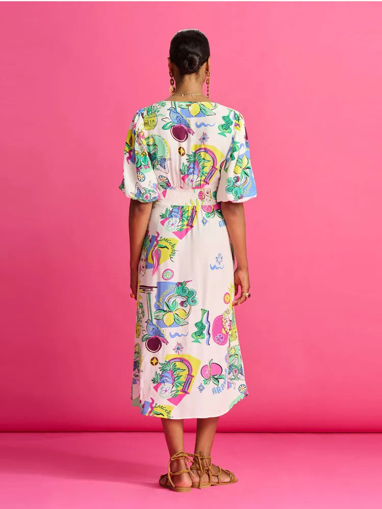Pom Dress Sicilian Love