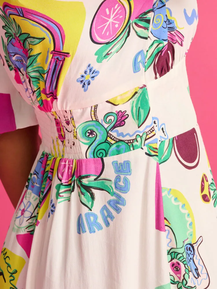 Pom Dress Sicilian Love