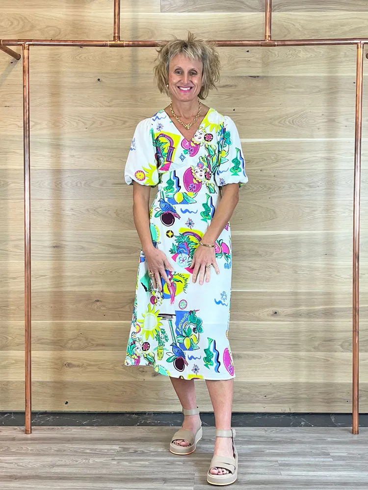 Pom Dress Sicilian Love