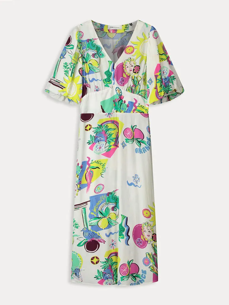 Pom Dress Sicilian Love