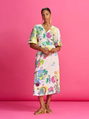 Pom Dress Sicilian Love