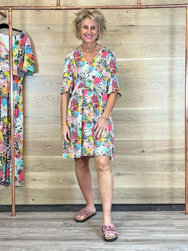Pom Liv Dress Tropical Bouquet