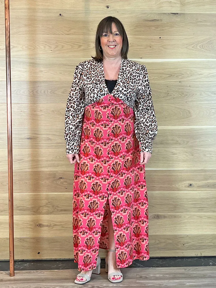 Primrose Park Opal Dress Leopard & Zig Zag