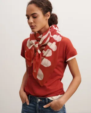 Printed square scarf Eric Bompard