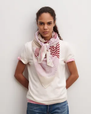 Printed square scarf Eric Bompard