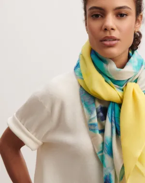 Printed square scarf Eric Bompard