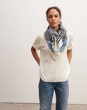 Printed square scarf Eric Bompard