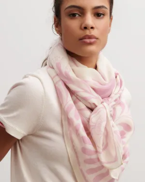 Printed square scarf Eric Bompard