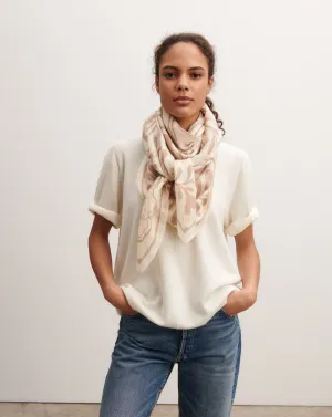 Printed square scarf Eric Bompard