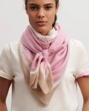 Printed square scarf Eric Bompard
