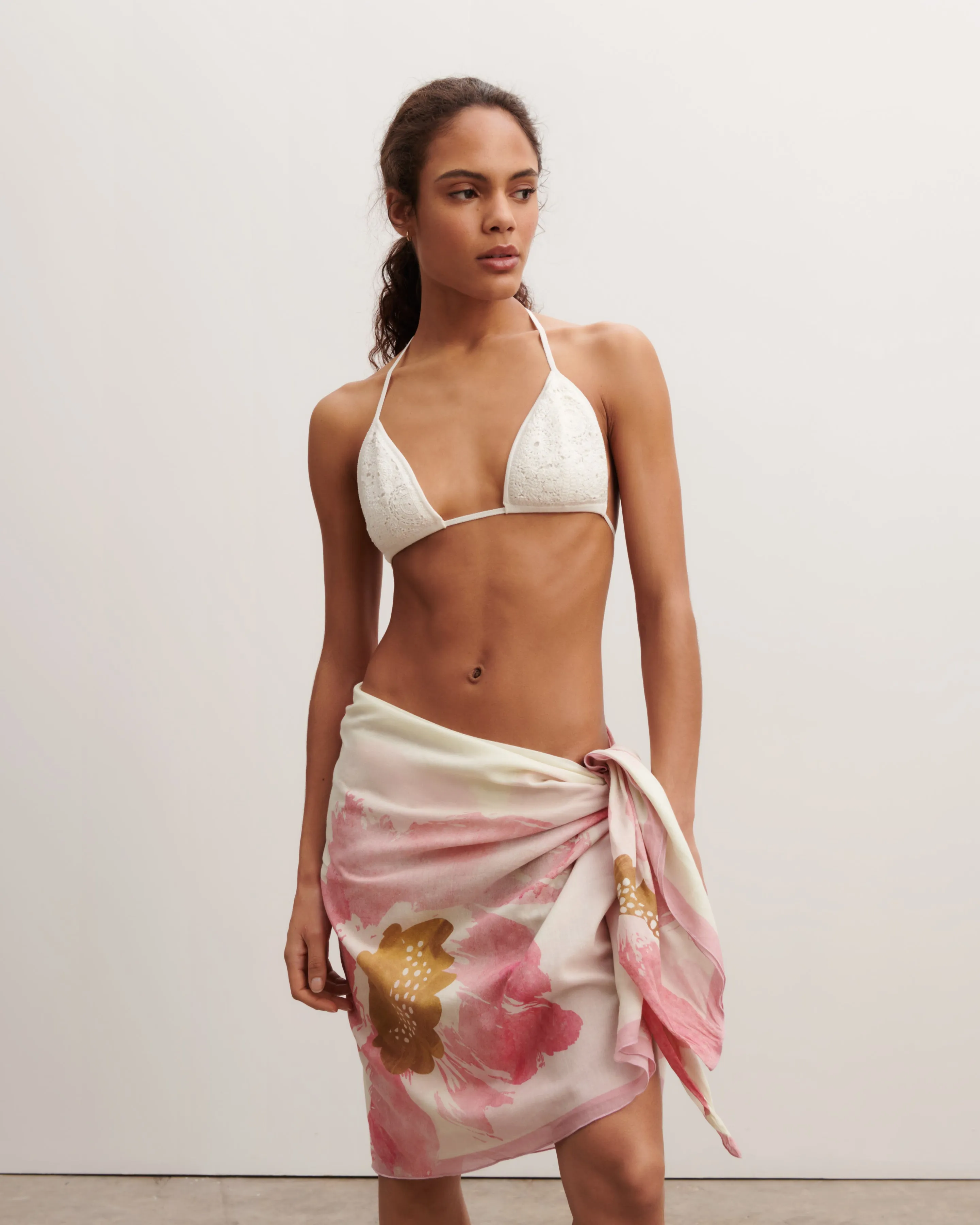 Printed summer giant stole Eric Bompard