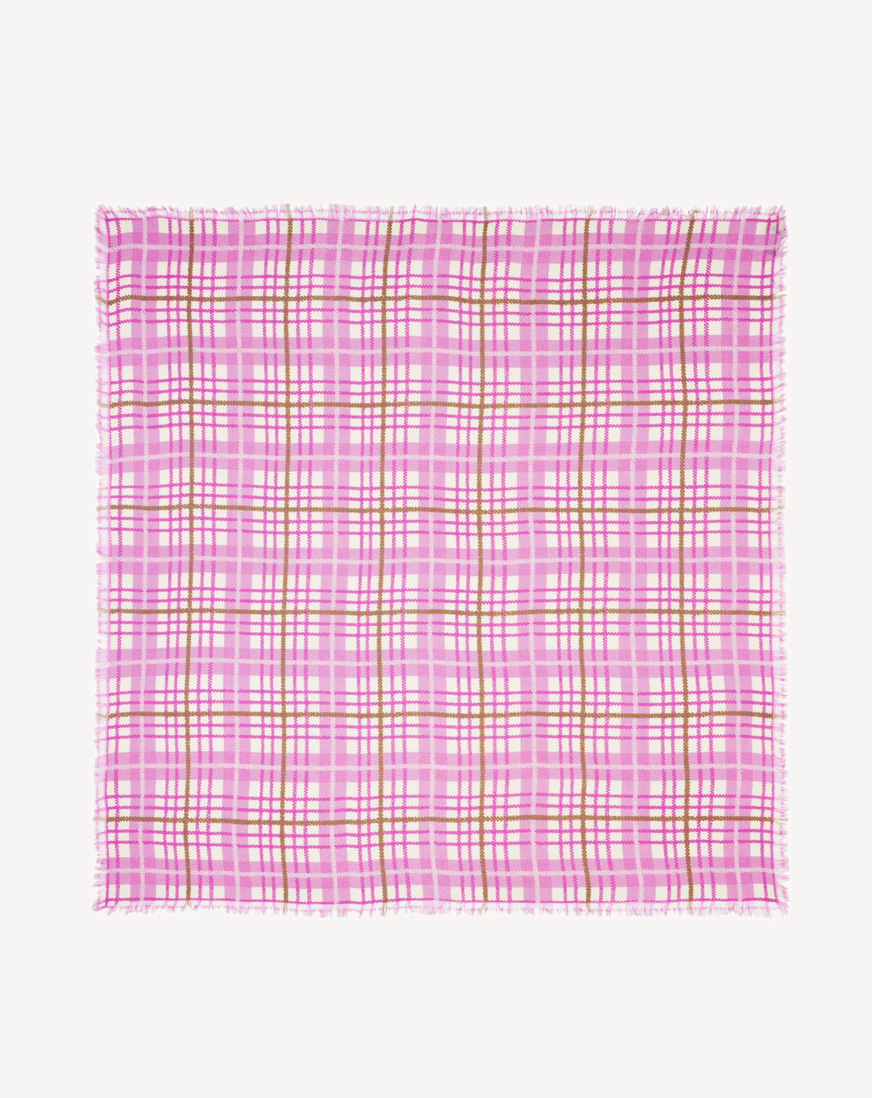 Printed twill square scarf Eric Bompard