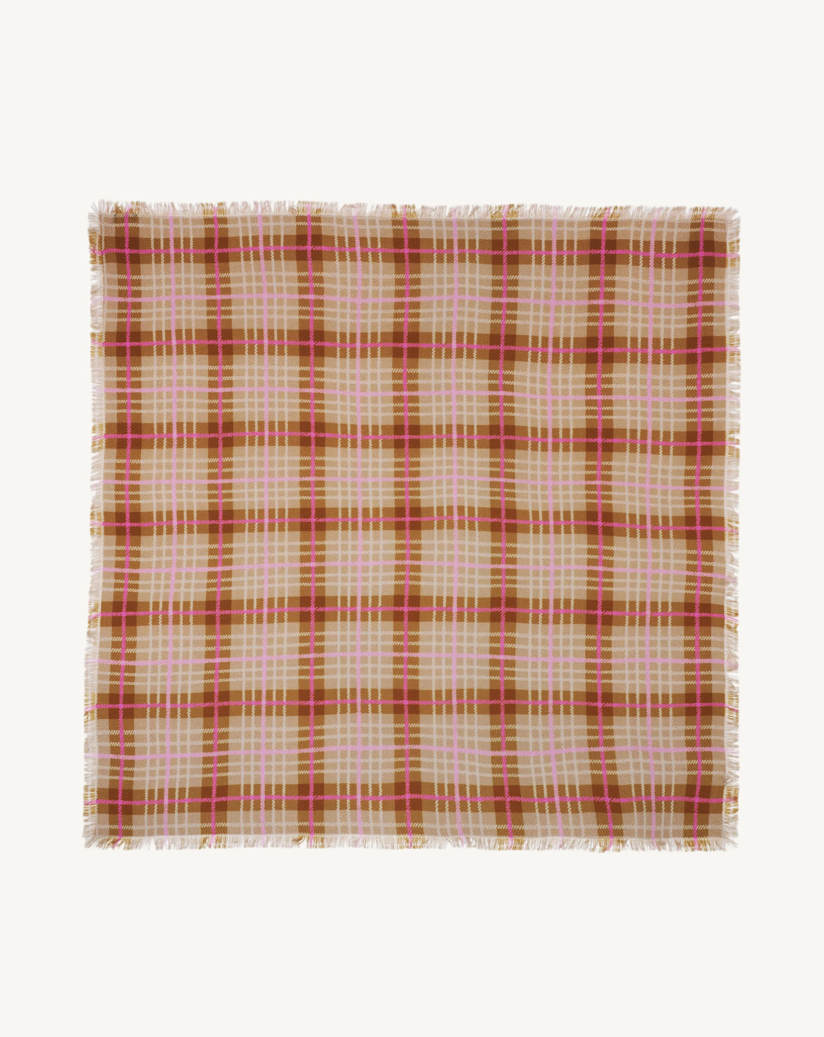 Printed twill square scarf Eric Bompard