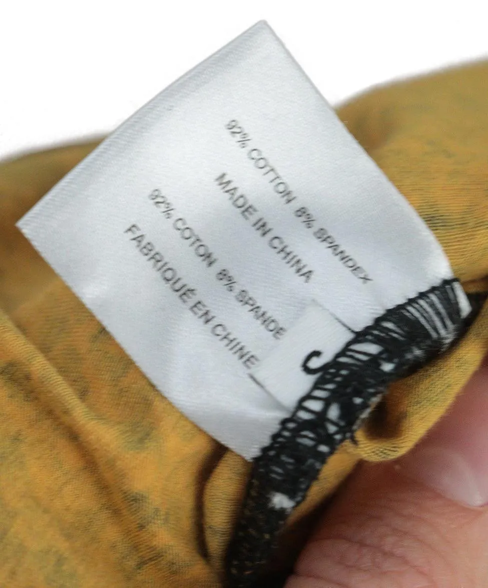 Proenza Schouler Black & Yellow Print Dress sz 2