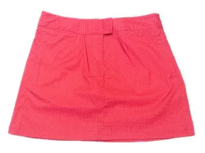 Puma Hot Coral Mini-Check Golf Skort Size S MSP$65