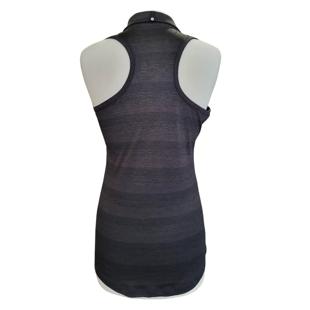 Puma Women's Heather Striped Sleeveless Golf Polo Size S MSP$60