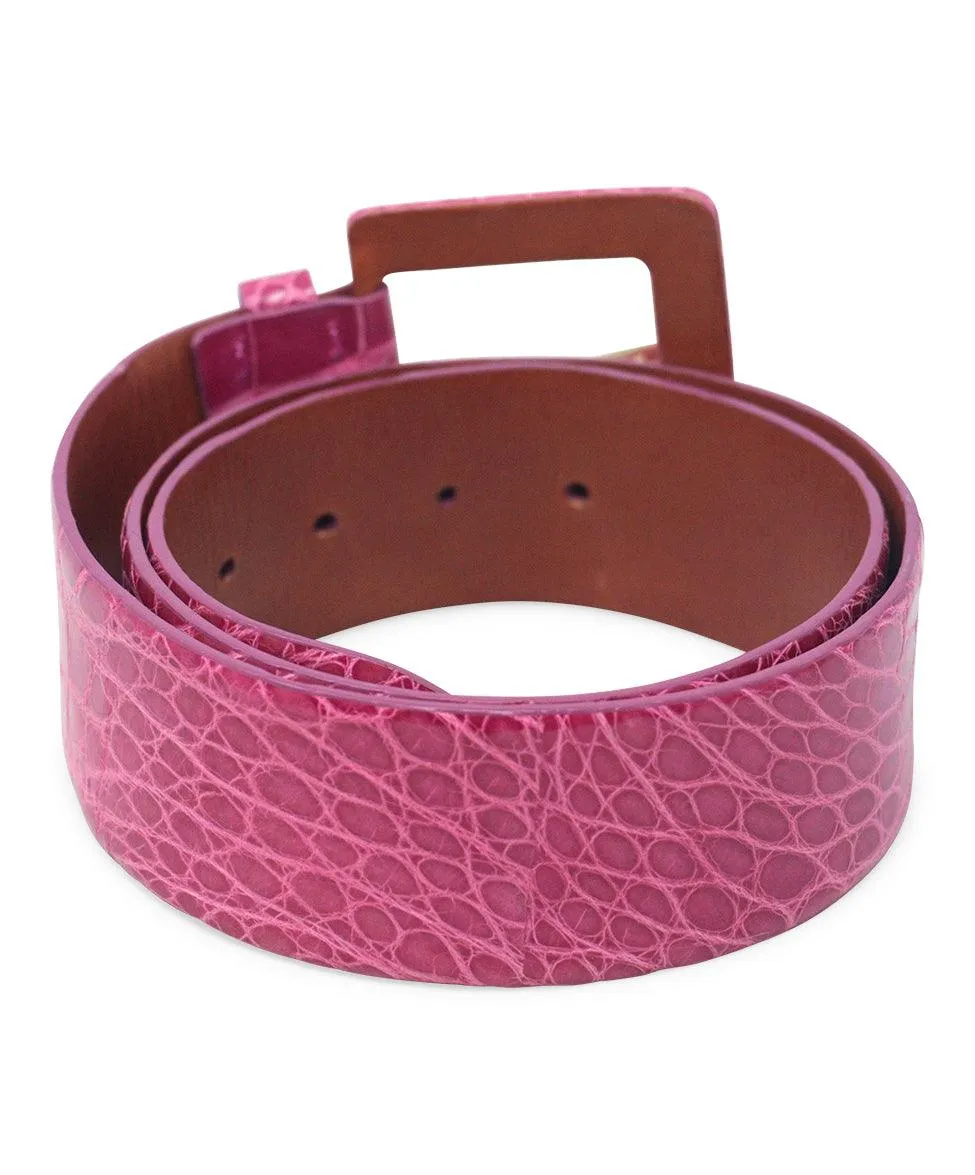 Ralph Lauren Pink Alligator Belt