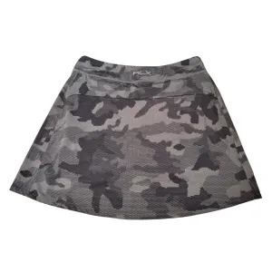 Ralph Lauren RLX Gray & Black Matrix Camo Golf Skort Size M. MSP$148