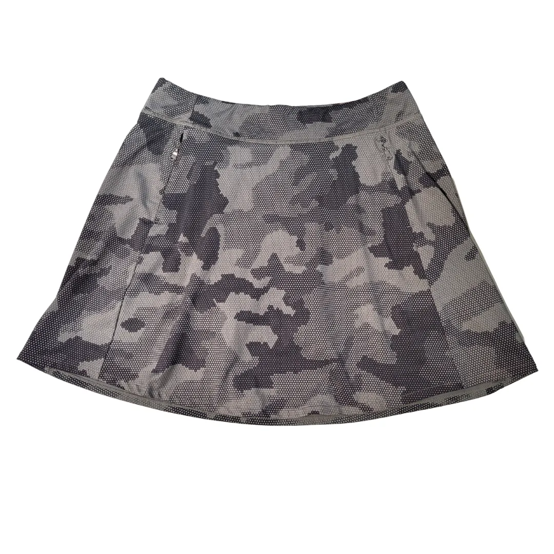 Ralph Lauren RLX Gray & Black Matrix Camo Golf Skort Size M. MSP$148