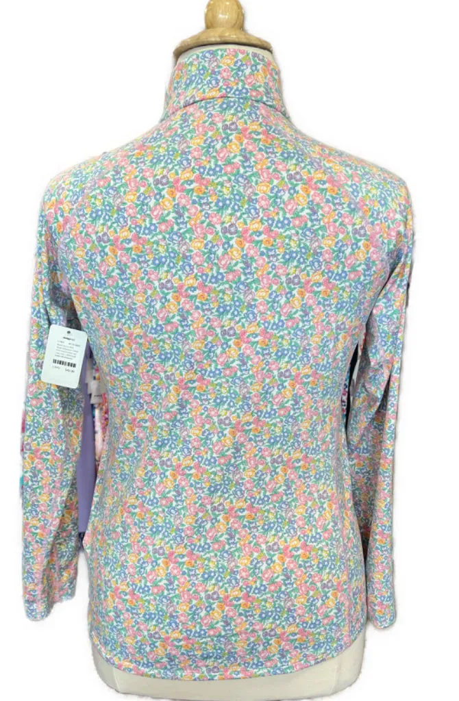 Ralph Lauren RLX Pastel Miniature Floral Print Golf Pullover w/ Logo Size L MSP$148