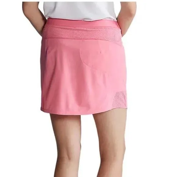 Ralph Lauren RLX Pink Aim Perforated Golf Skort Size M MSP$128