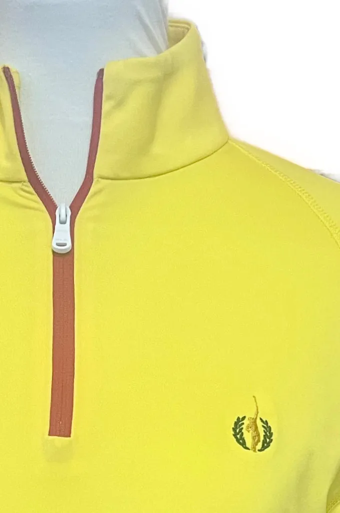 Ralph Lauren RLX Women's Yellow Zip Pullover w/ Logo Size M MSP$168