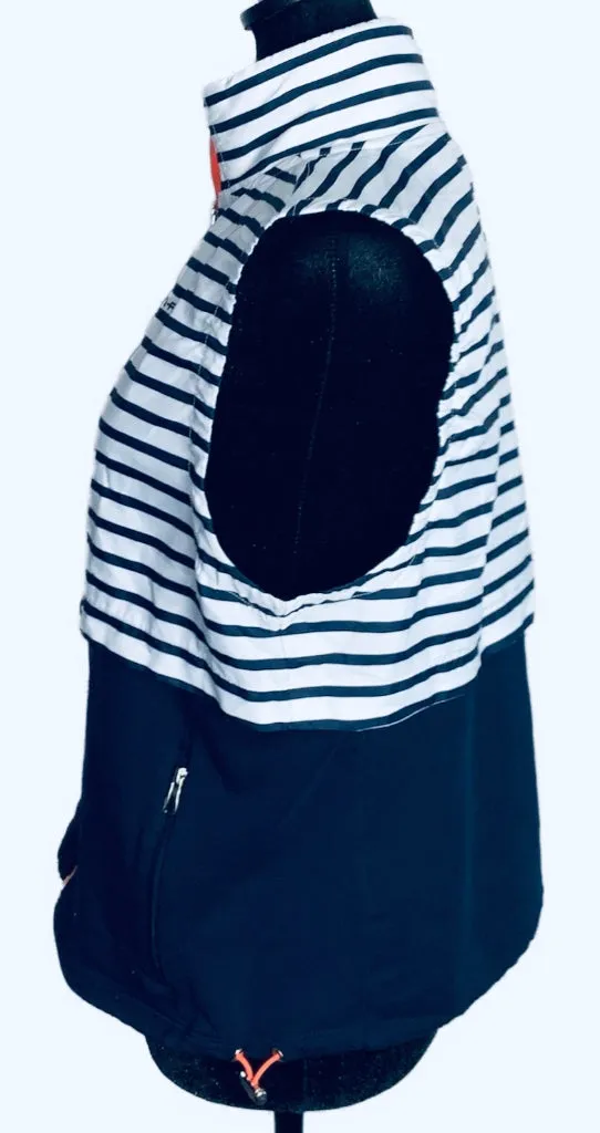 Ralph Lauren Women's White & Navy Striped Golf Vest Size S MSP$128